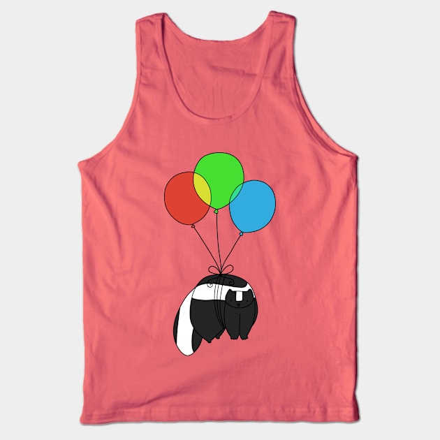 Balloon Skunk Tank Top by saradaboru